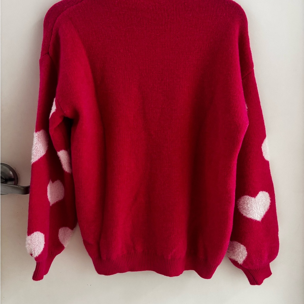 Krush Kandy Heart Patterned Sweater - image 2